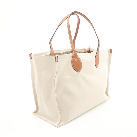 Gucci Canvas Leather Print Tote Bag - Picture 2 of 5